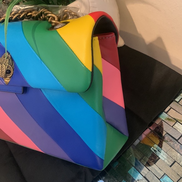 Kurt Geiger Rainbow Shop Kensington Leather Crossbody Bag - Picture 7 of 16
